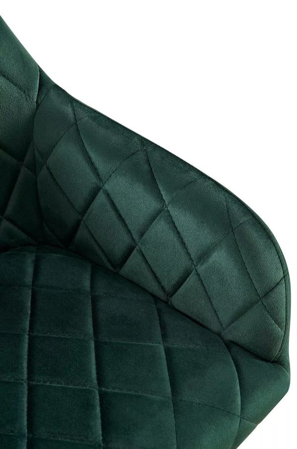 Monett Sametti Ruokapoytän Tuoli - Tyylikään Vihreä Velour