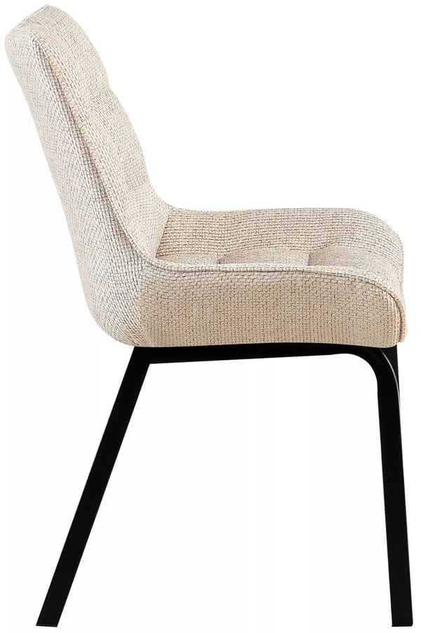Elegantti tuoli metallijalalla, norsunluu