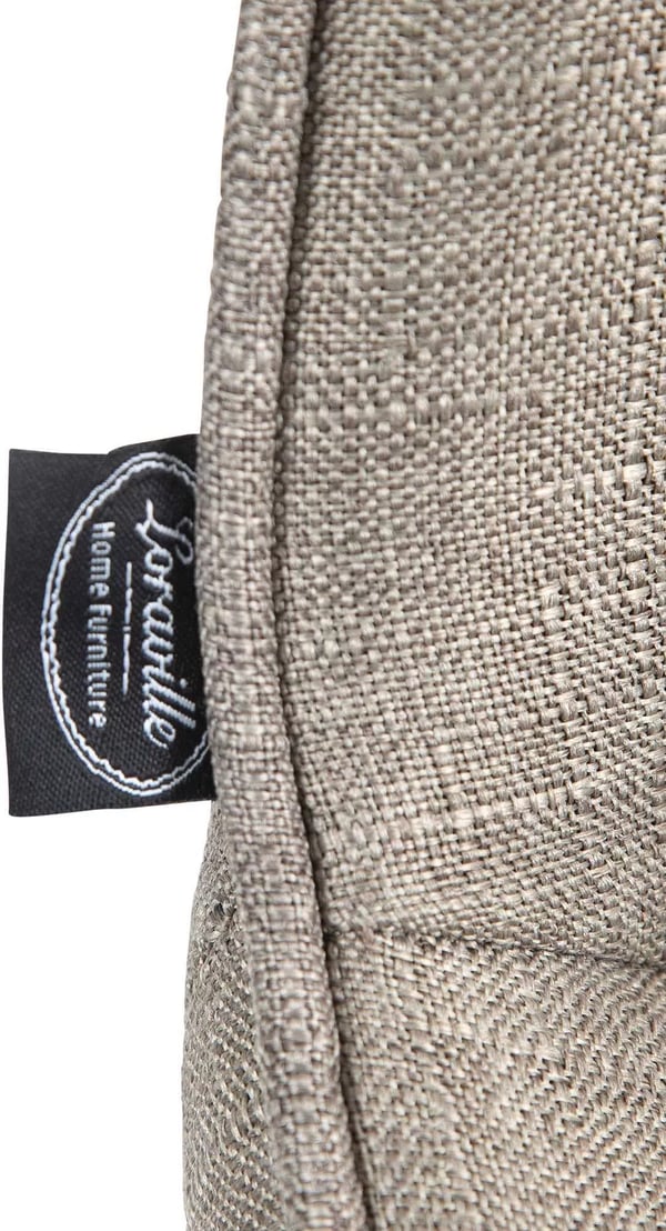 Vonore Taupe stof barstol med metalstel