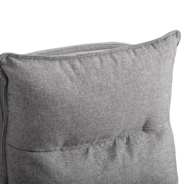 Massagestol Drejestol, Gamingstol, Kontorstol, Ergonomisk Skrivebordsstol, Højdejusterbar, Nylon, Grå, 70x62x120-130cm