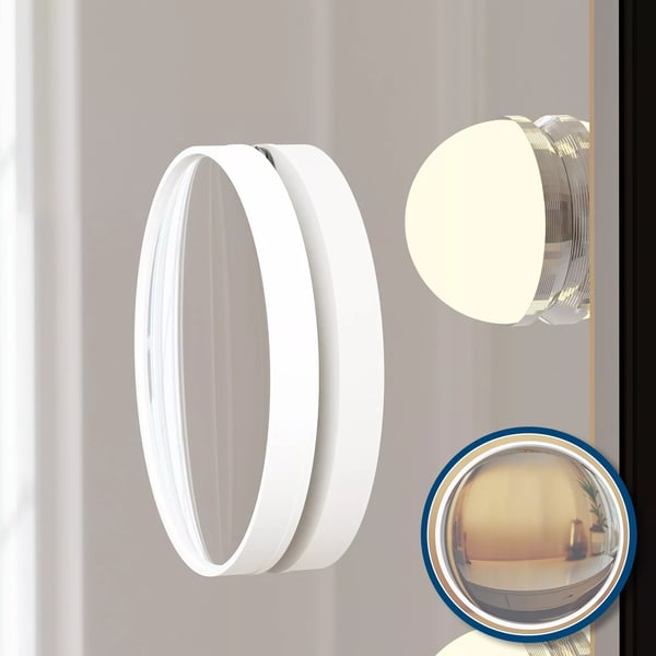 Norlina LED-meikkipeili 10x suurennosta, himmennettävä, 3 valotilaa, USB-portit (A+C), musta metalli
