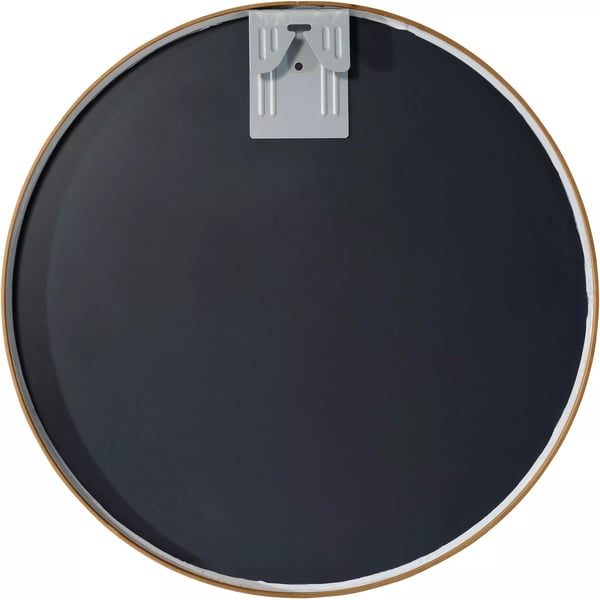 Elsie M Vægspejl - Rund Metalramme, Guldmatt Finish, 45 cm Diameter