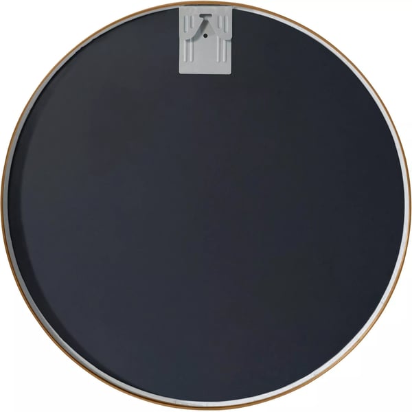 Elsie L Guld Mat Metal Vægspejl 60cm, Rundt, Minimalistisk Design, Monteringsudstyr Inkluderet