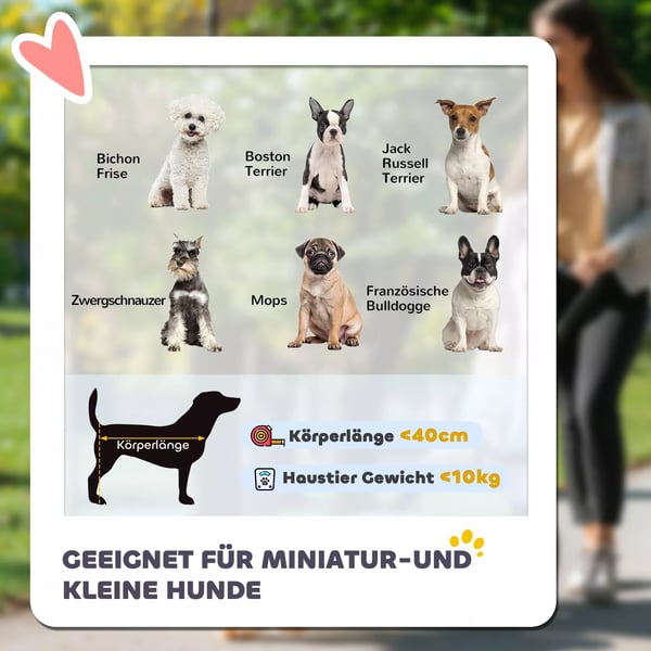 PawHut 2-i-1 Hundevogn/Klapvogn til Hunde & Katte op til 10 kg, Foldbar, Mørkegrøn