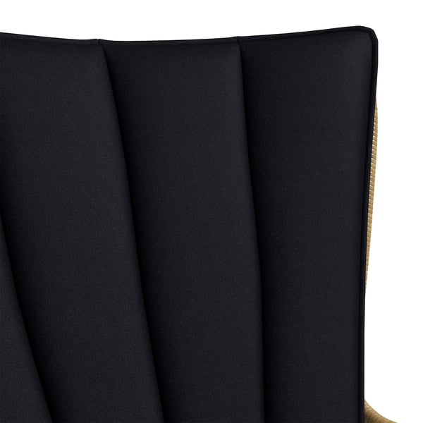 Outsunny 3-delt Rattan Loungesæt m. 2 stole & glasbord - Sort/Natur