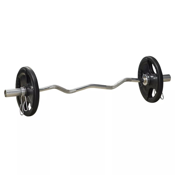 SPORTNOW Tri-Grip Hantelvikter - 2 x 10 kg gummerade skivor, svarta, järn/gummi, golvvänliga, 5 cm hål för styrketräning