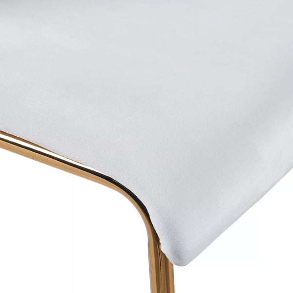 Hoover-baarituoli sametti cream, kultainen metallijalusta