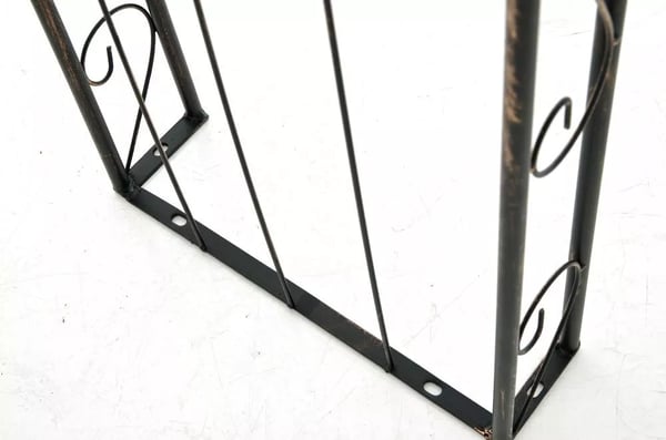 Rosenbue Sol - Robust Metal Espalier til Klatreplanter, Bronze Finish, 148 cm Bred, 260 cm Høj