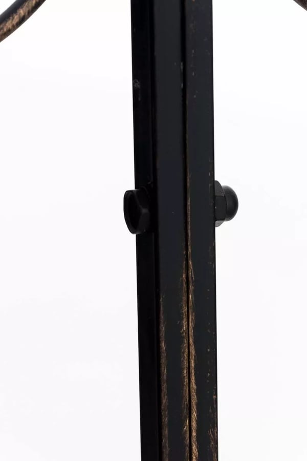 Rosie Halv Pavillon med Bænk - Bronze Metal Have Espalier Lysthus - 178cm Højde