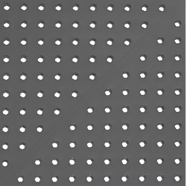 Nuvela Mørkegrå Plast Bistrobord - 60x60 cm Udendørs/Indendørs, UV-resistent