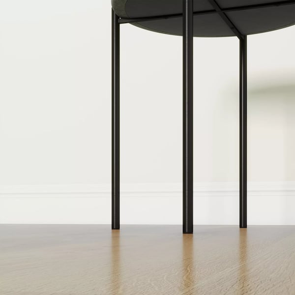 HOMCOM 4-pack stapelbara matstolar mörkgrå sammet polyester metall