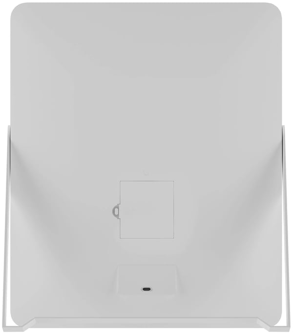 Caistor Vanity Spejl med LED-lys - Hvidt Glas & Metal, USB-C Drevet