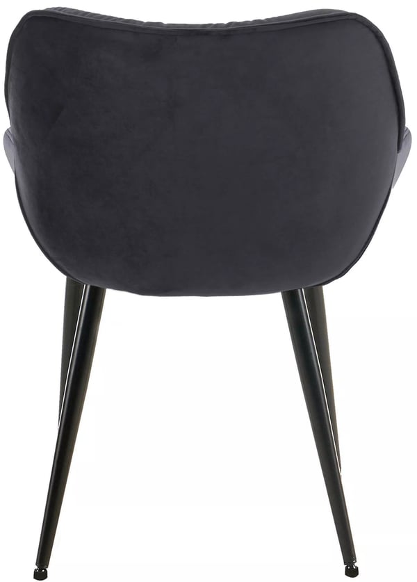 Set med 4 Tanna sammetsstolar