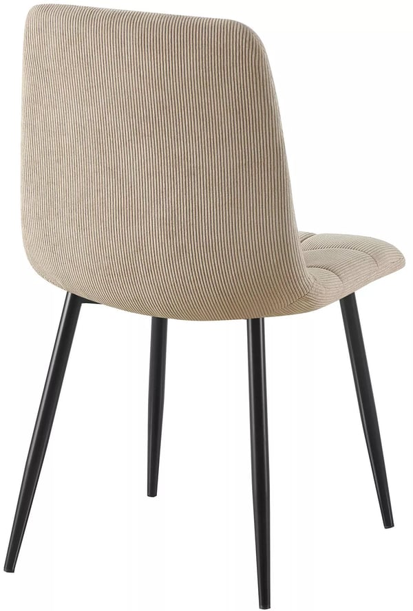 Tilde Cord spisebordsstol, taupe, metalramme