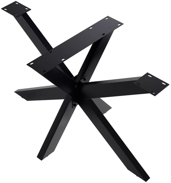 Hardwick pöytäjalat 120x68x71 cm, metalli, musta