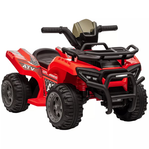 HOMCOM Mini el-fyrhjuling för barn 18-36 månader, barnfordon med frontljus, eldriven barnmotorcykel, rosa HOMCOM Mini el-fyrhjuling för barn 18-36 månader, barnfordon med frontljus, eldriven barnmotorcykel, rosa