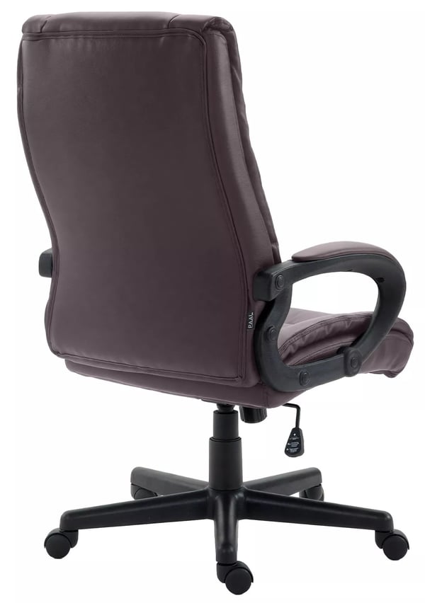 Toimistotuoli Sparta, ruskea tekonahka, ergonominen, XL-koko