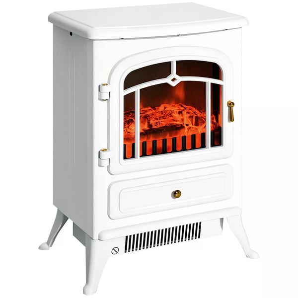 Elektrisk kamin 950/1850W, Vit - Värme och mysig atmosfär med realistisk flamma. Säkerhetsfunktioner för trygg användning. Mått: 41,5 x 28 x 54 Elektrisk kamin 950/1850W, Vit - Värme och mysig atmosfär med realistisk flamma. Säkerhetsfunktioner för trygg användning. Mått: 41,5 x 28 x 54