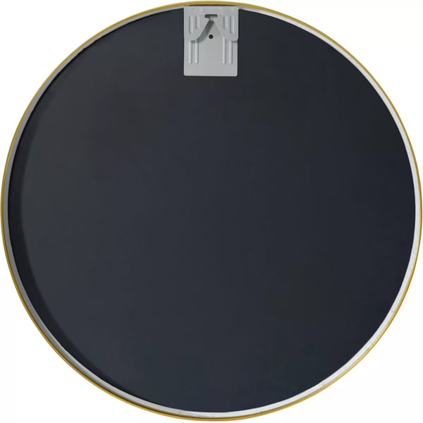 Elsie L Vægspejl - Guldfarvet Blank Metalramme, 60 cm Diameter