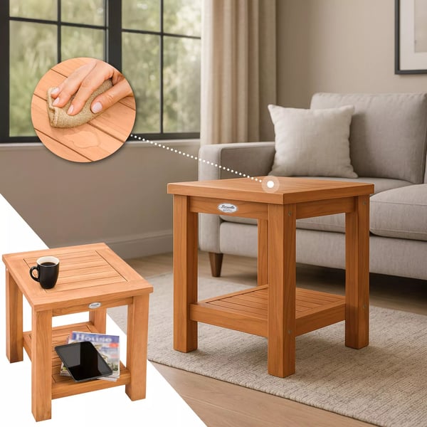 Keaton Teakwood Sivupöytä 45x45x50cm Puu (teak)