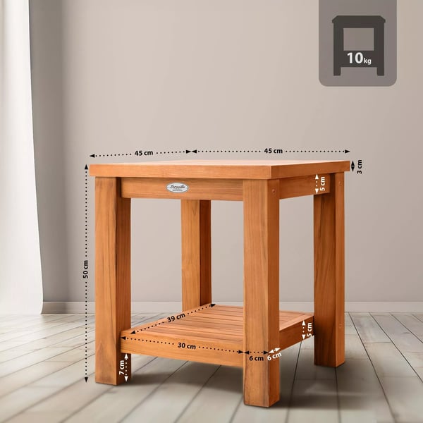 Keaton Teakwood Sivupöytä 45x45x50cm Puu (teak)