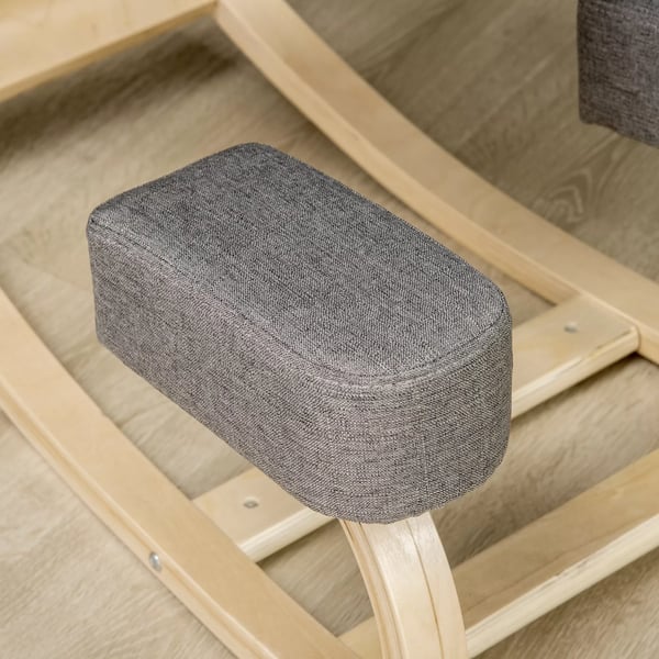 Vinsetto Ergonomisk Knæstol, Birkestræ, Grå