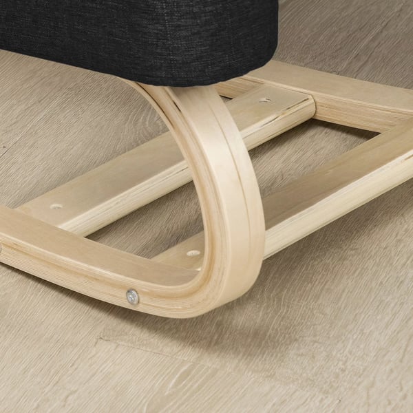 Vinsetto Ergonomisk Knæstøttestol, Sort Birk, God Sidestilling