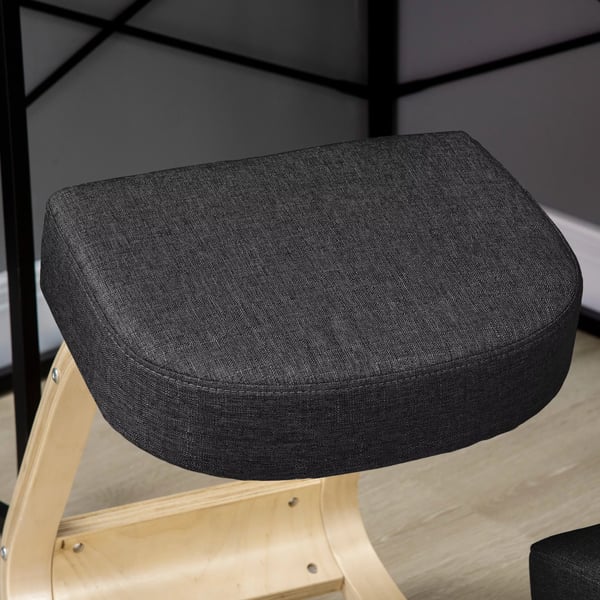 Vinsetto Ergonomisk Knæstøttestol, Sort Birk, God Sidestilling