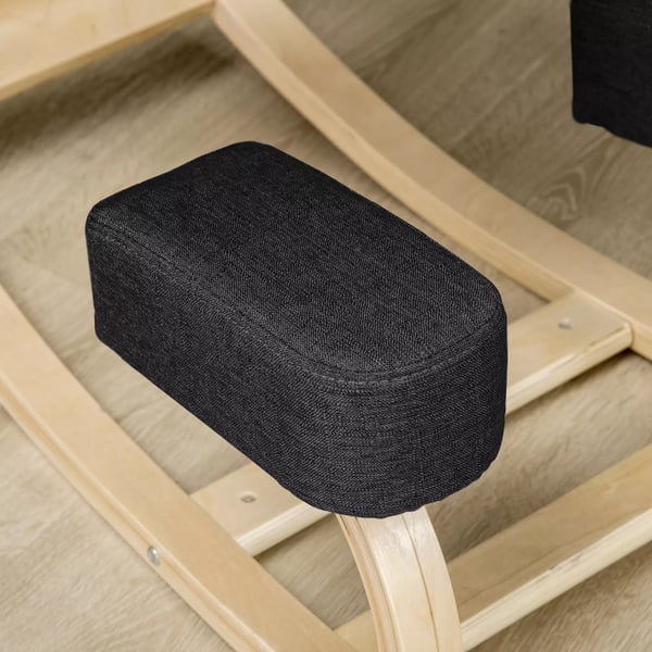 Vinsetto Ergonomisk Knæstøttestol, Sort Birk, God Sidestilling