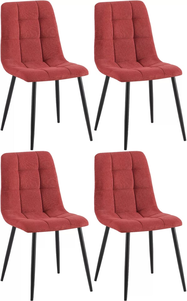 Set med 4 Tilde manchesterstolar