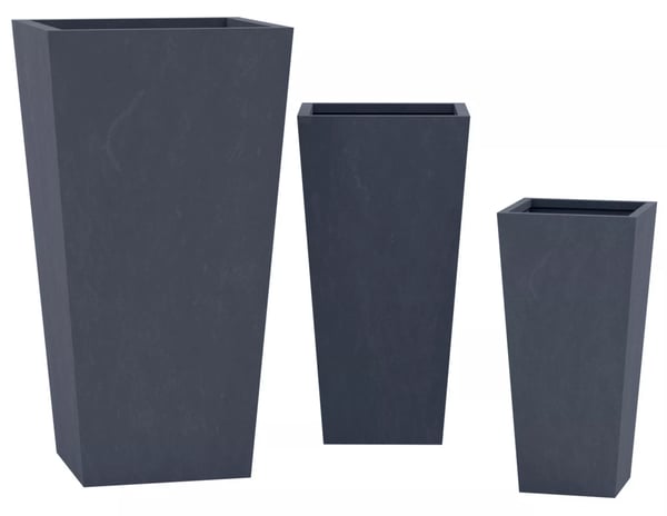 Antracit Fiberclay 3-delt Plantesæt