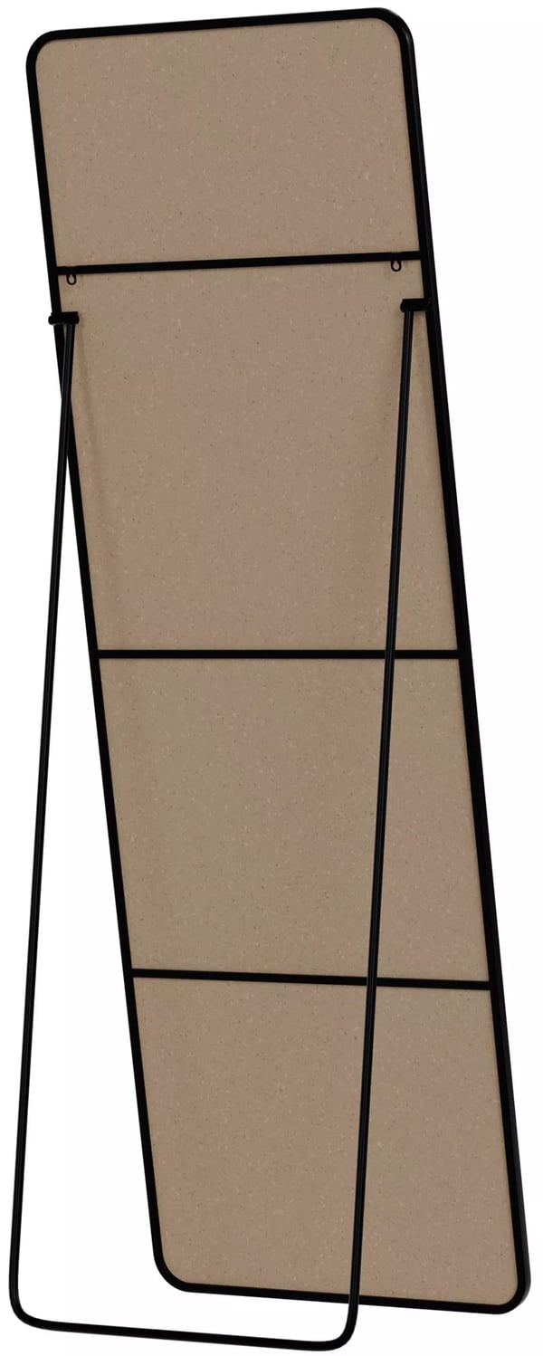 Gurnee Pölypeili 150x50 cm Musta Metalli Lasi
