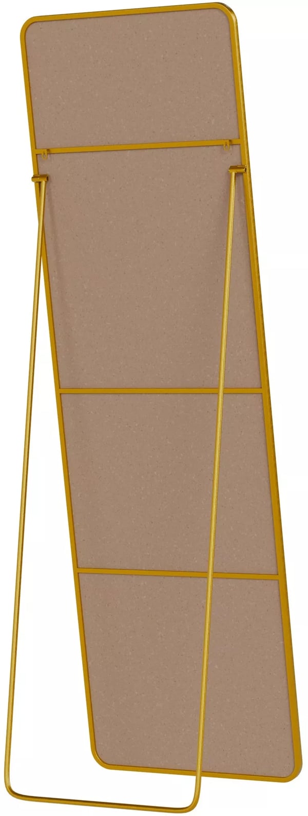 Gurnee-peili, Kiiltokulta, Lasi, Metalli, 160x50 cm