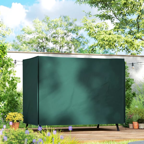Outsunny Overtræk til Hollywood-gynger, Vandtæt, UV-beskyttende, Oxford Polyester, Mørkegrøn, 205 x 124 x 164 cm