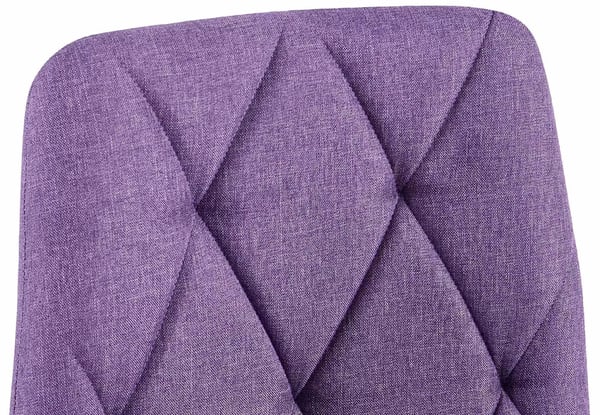 Clairton samettituoli, violetti, musta metallirunko