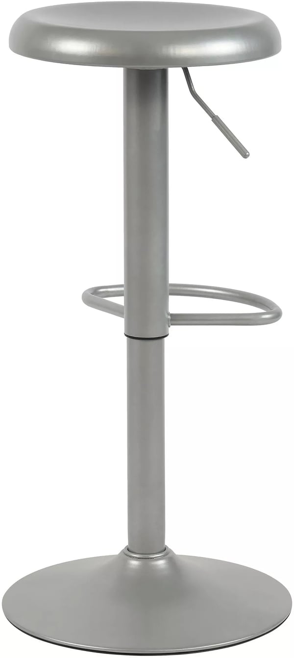 Williston 2 kpl Säädettävät Baarijakkarat, Hopea Metalli, 58-78 cm