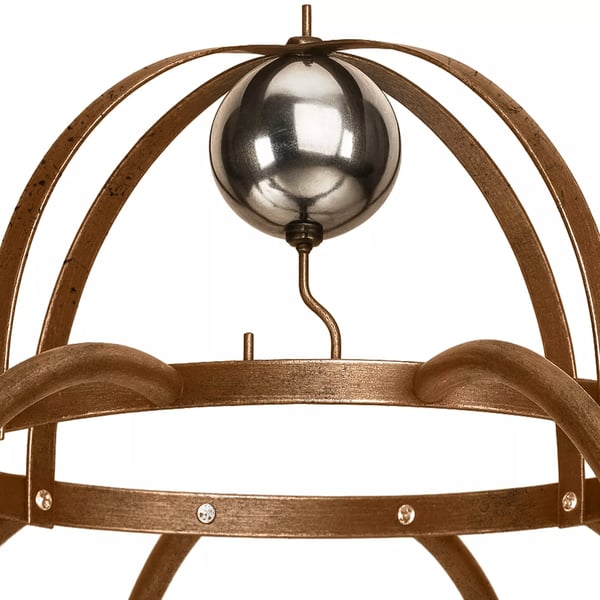 Rosenbue Keira - Havelspalier til klatreroser, pulverlakeret metal, brun, 200x200x270 cm