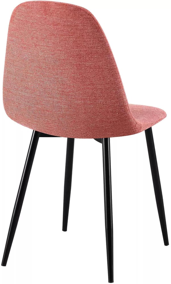 Napier Orange Spisebordsstol - Metalstel, Fløjlsbetræk, 150 kg Kapacitet