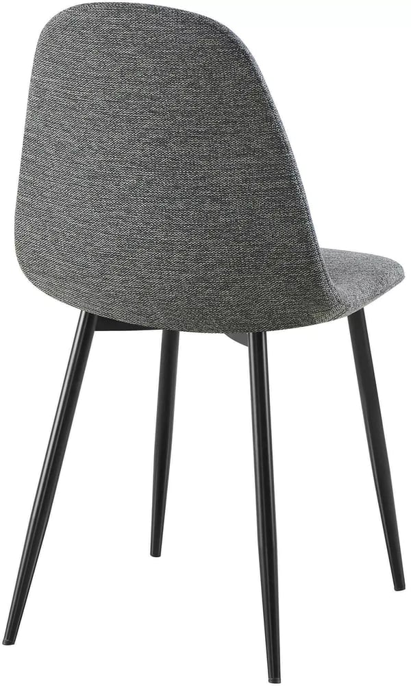 4 kpl Napier kangastuolisetti, harmaa, metallirungolla