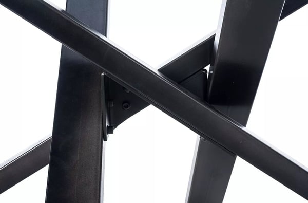 Pydänjalka Jimmy, Musta Metallinen, 180x80x72 cm