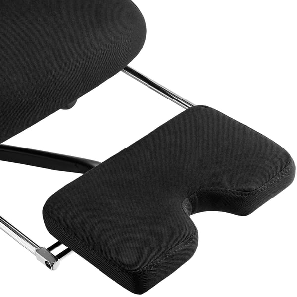 Mankato Työtuoli, Ergonominen, Säädettävä niskatuki ja alaselkätuki, Musta Kangas, Metallirunko