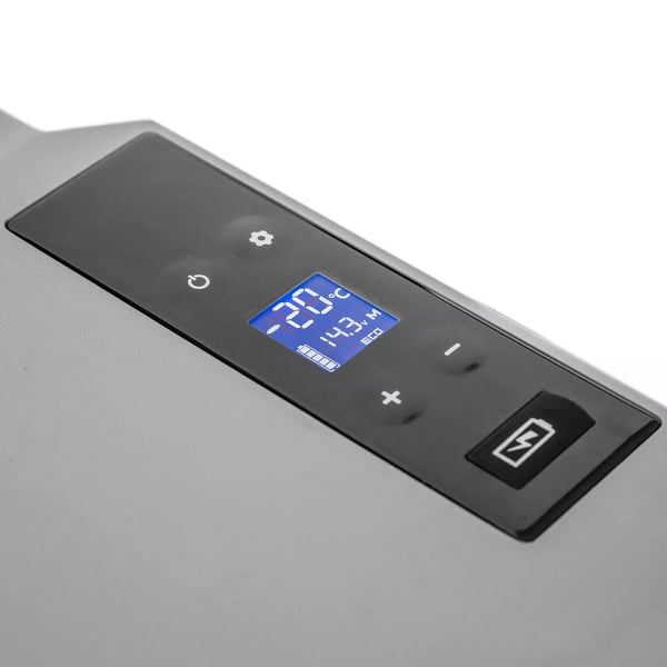 HOMCOM 50L Bilkøleskab, Elektrisk Kompressor Køleboks til Camping og Rejser, 12/24V DC & 110-240V AC, Grå