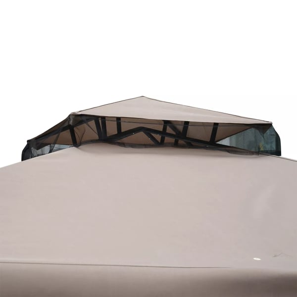 Outsunny Havepavillon 3x3m M. 4 Sidevgge Gr, Polyester/Metal