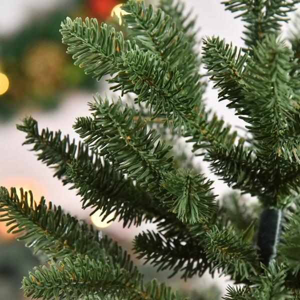 HOMCOM Kunstigt Juletræ 150 cm - Grønt, PVC/PE/Metal - Ø105 x 150 cm
