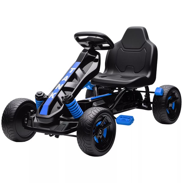 AIYAPLAY Gokart med pedaler til børn, blå, frihjul, bremse, skridsikre hjul, metalramme, 3-6 år AIYAPLAY Gokart med pedaler til børn, blå, frihjul, bremse, skridsikre hjul, metalramme, 3-6 år