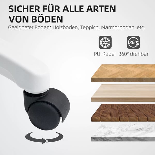 Ergonomisk kontorstol i grå polyester med mesh-ryglæn, justerbar højde, foldbare armlæn og 5 hjul