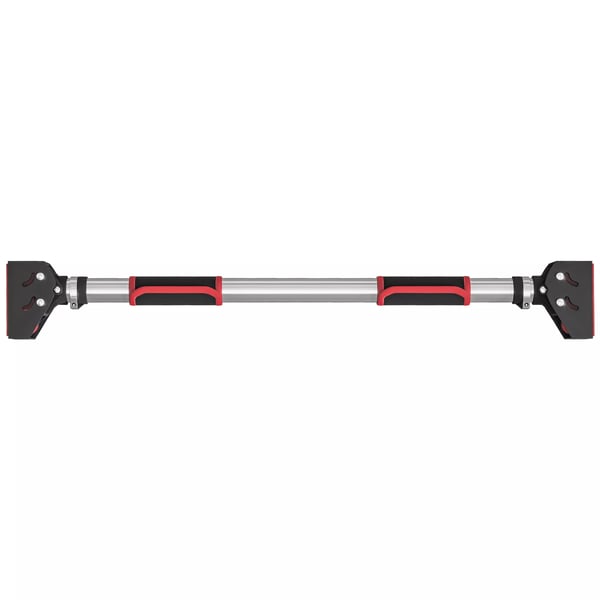 SPORTNOW Pull-up-stång, justerbar dörrkarm, halkfritt dörr-träningsredskap för väggmontering, pull-up-stång för hemmaträning, gym, stål, svart | Aosom