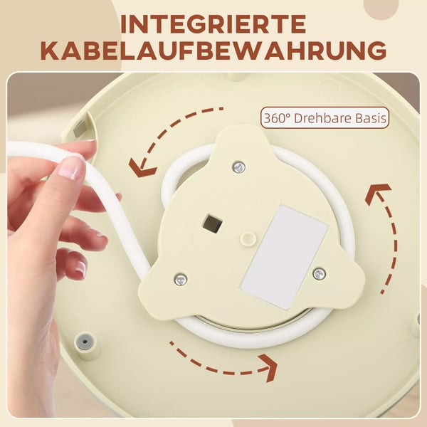 HOMCOM Vedenkeitin, 2200W, Näkyvä taso, Suodatin, Nopea, Beige