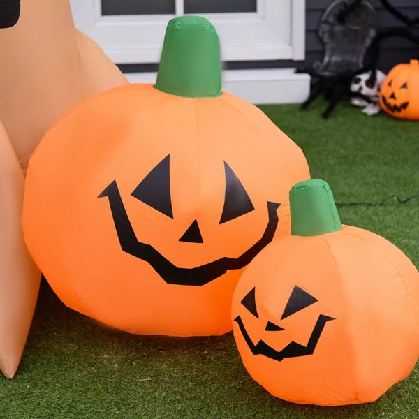 Halloween Puhallettava Haamu Ilmatäyte Koriste Valolla 120/240 cm (Puhallettava Kummituspuu)