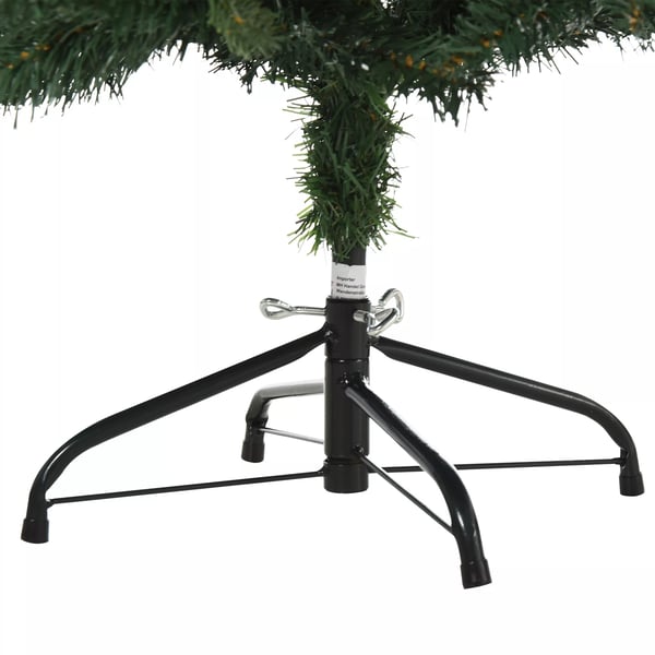 Konstgjord Julgran 1.2m, 657 Grenar, PVC/PE, Metallfot, Grön, Ø85x120cm